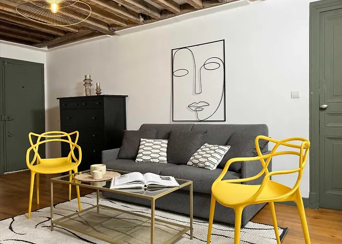 Unique Authentic Apartment In Le Marais